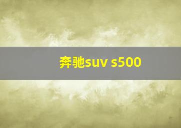 奔驰suv s500